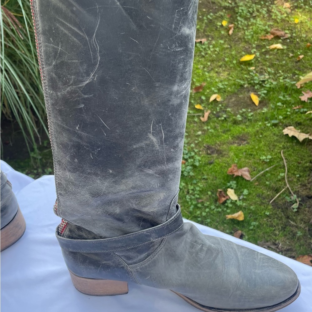 Charles David distressed riding boots - Size 9